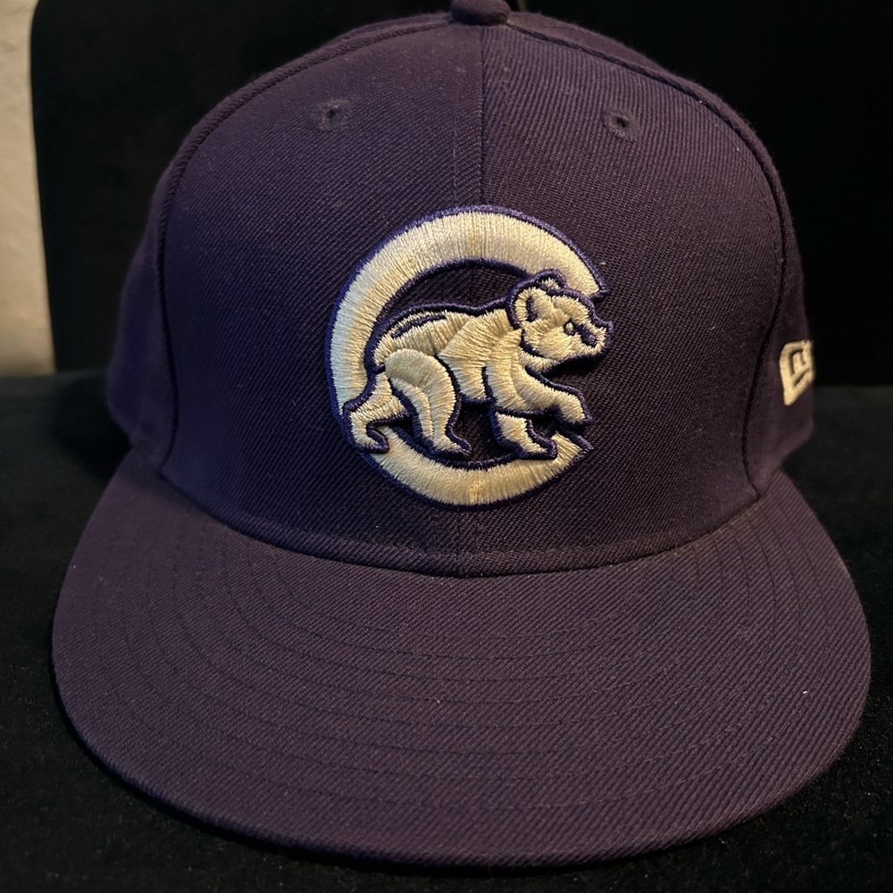 Purple New Era 7 1/8 Chicago Cubs Flat Billed Cap